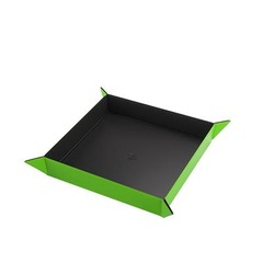 Gamegenic Magnetic Dice Tray Square Black/Green